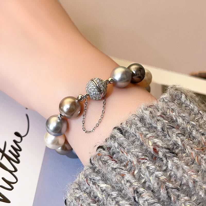 Pearl Bead Magnetic Bracelet