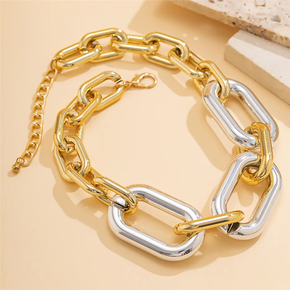 Exaggerated Acrylic Big Chain Necklace