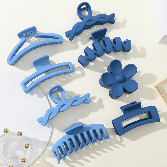 Blue Wave – Stylish Back-of-Head Hair Clip