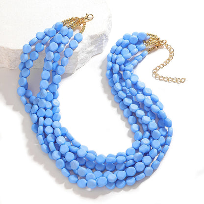 Blue Boho Layers Necklace