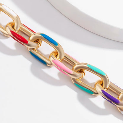Punk Vibes Colorful Chain Bracelet