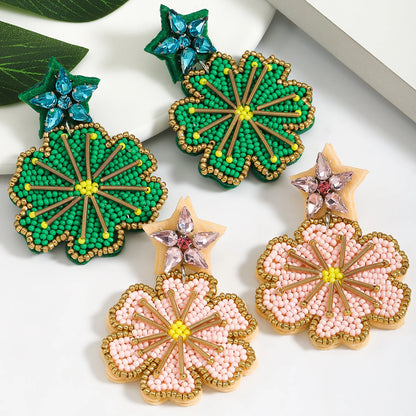 Starry Bloom Bead Earrings