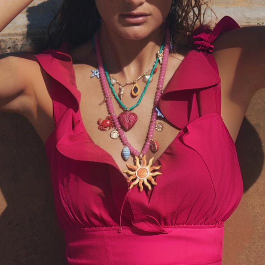 Candy Charm Bead Necklace Set