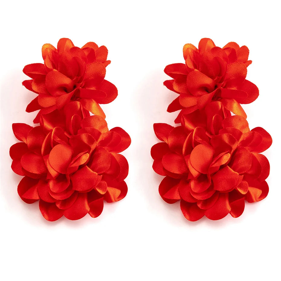 Fairy Rose – Boho Petal Dangle Earrings