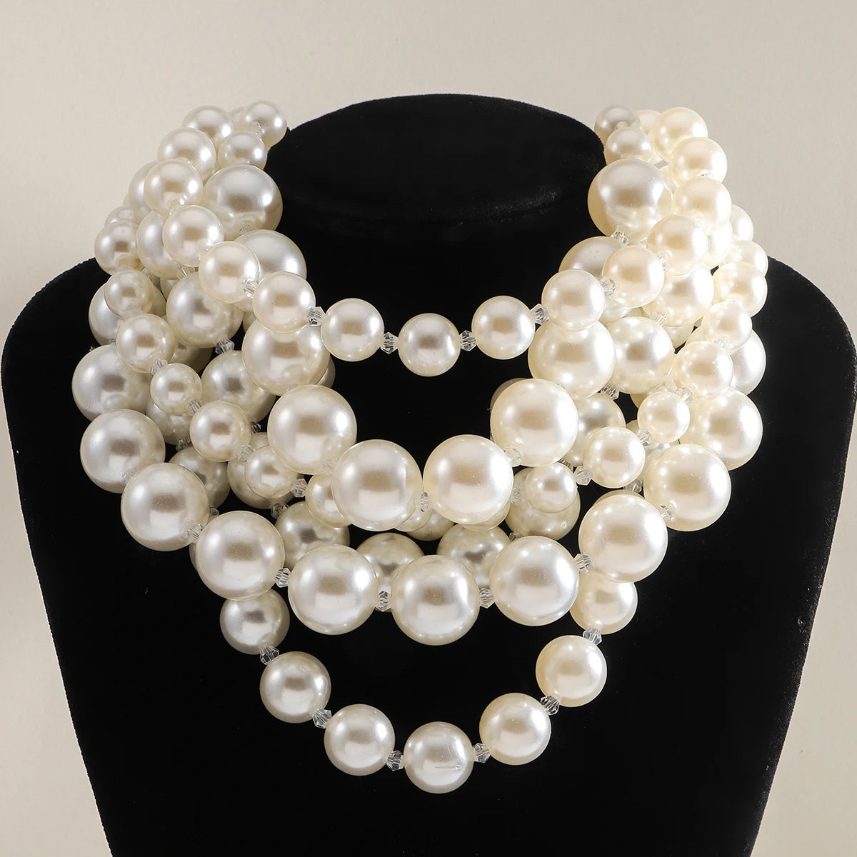 Elegant Handmade Long Pearl Necklace for Women – Multilayer Design