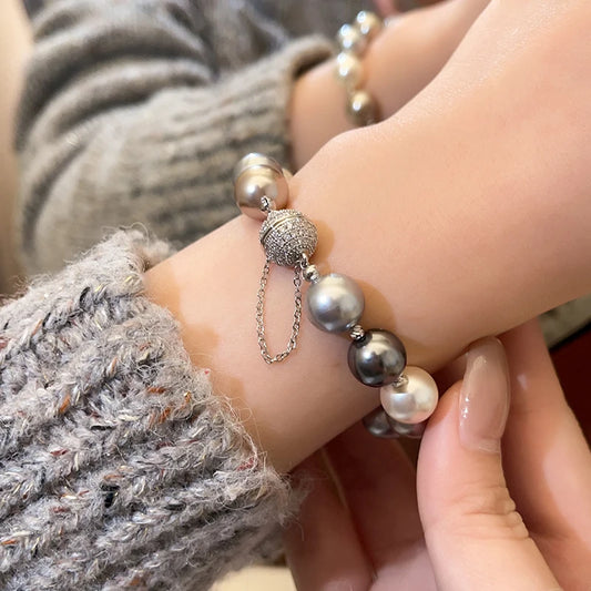 Pearl Bead Magnetic Bracelet