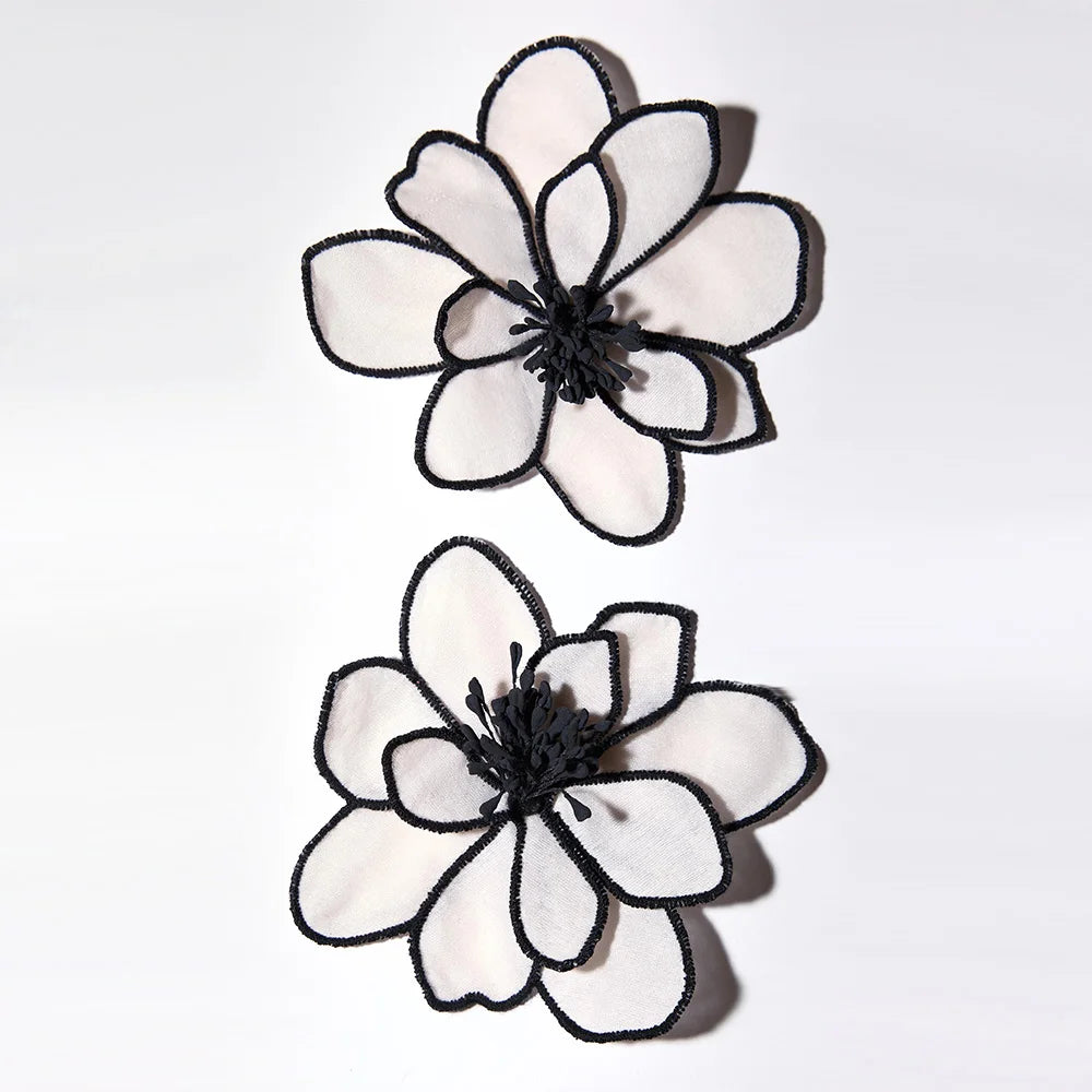 Handmade Layered Flower Earrings