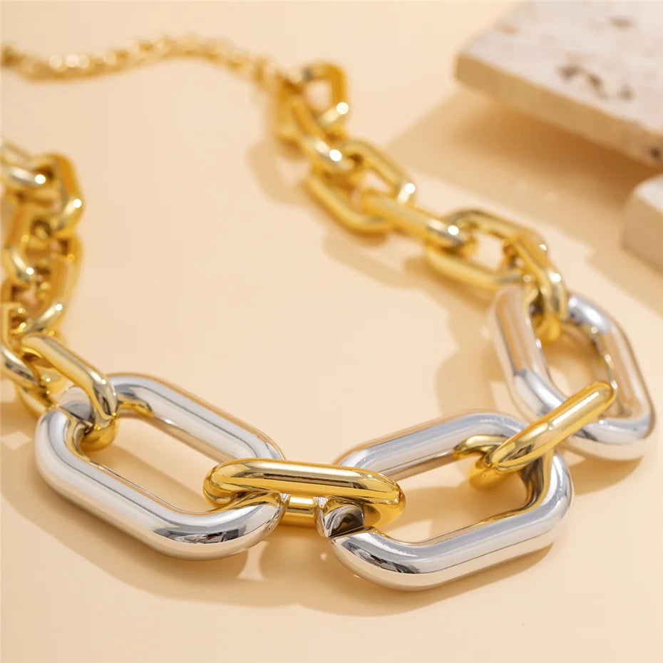 Exaggerated Acrylic Big Chain Necklace