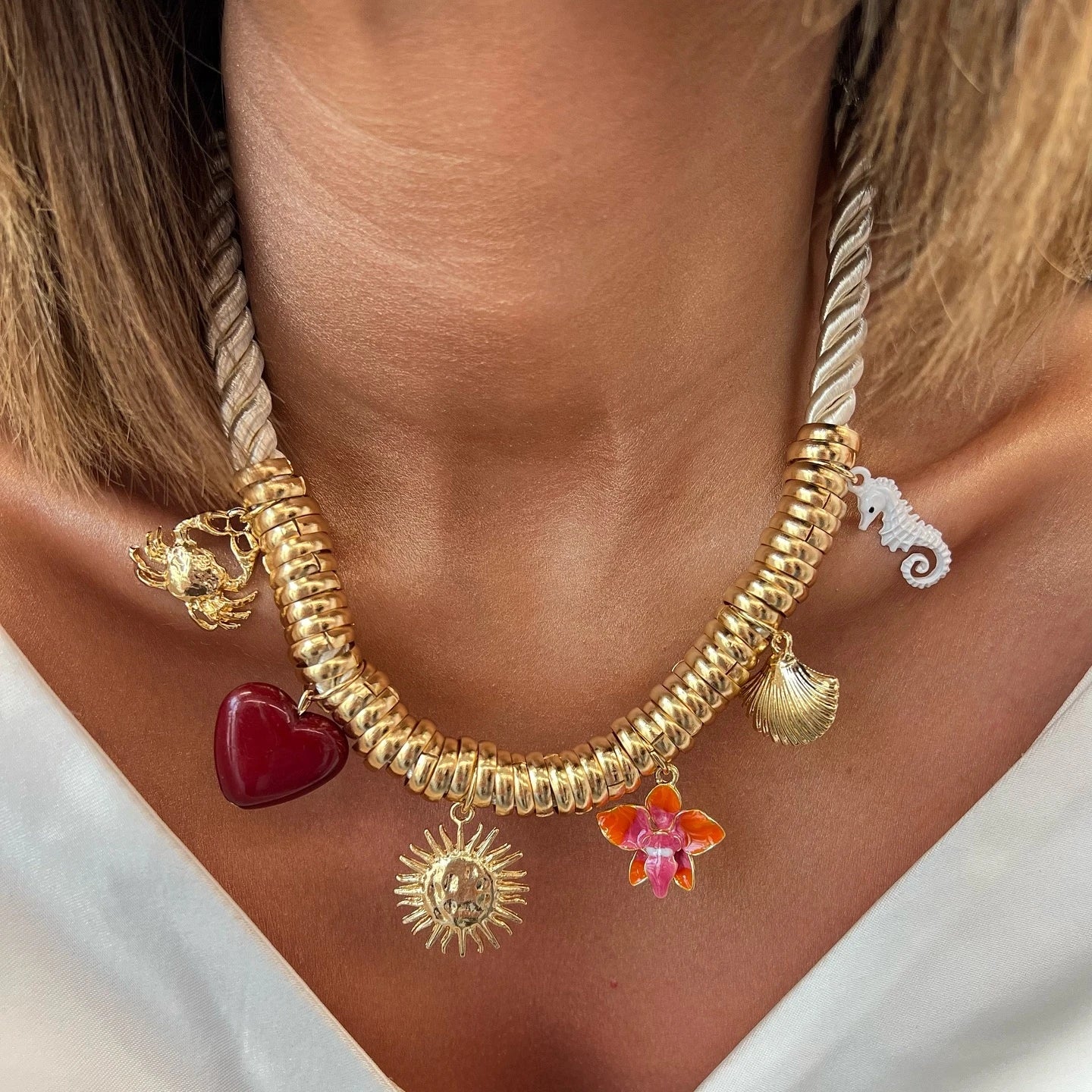 Trendy Ocean Charm Necklace