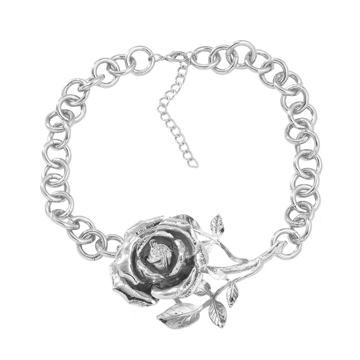 Exaggerated Rose Necklace