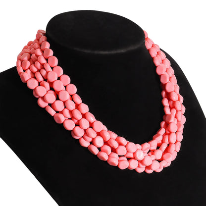 Vintage Beaded Party Necklace