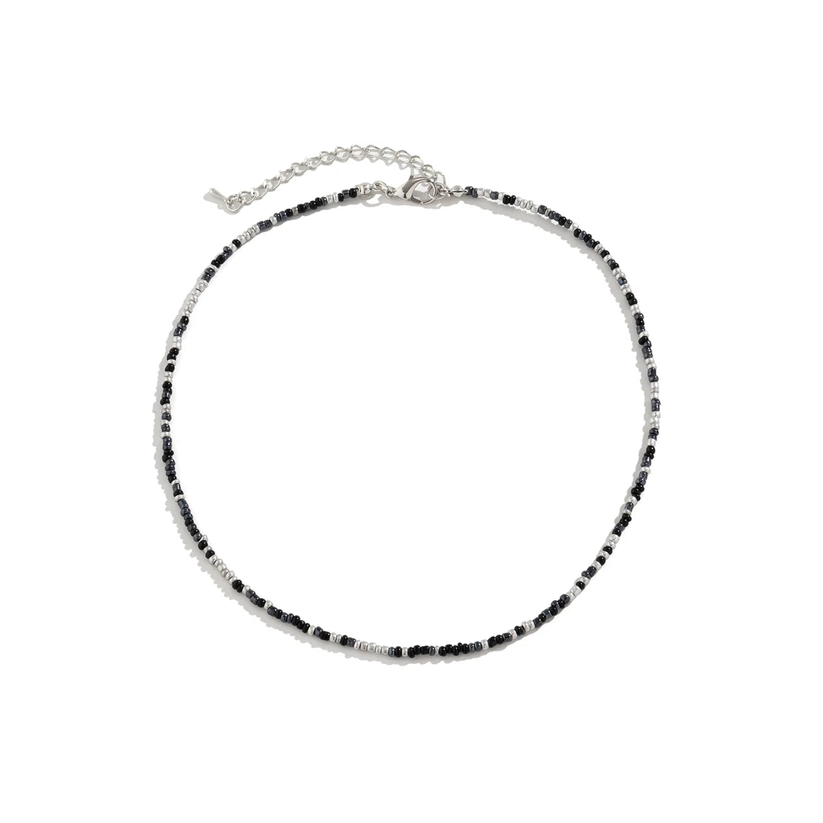 Bohemian Mixed Color Seed Bead Necklace