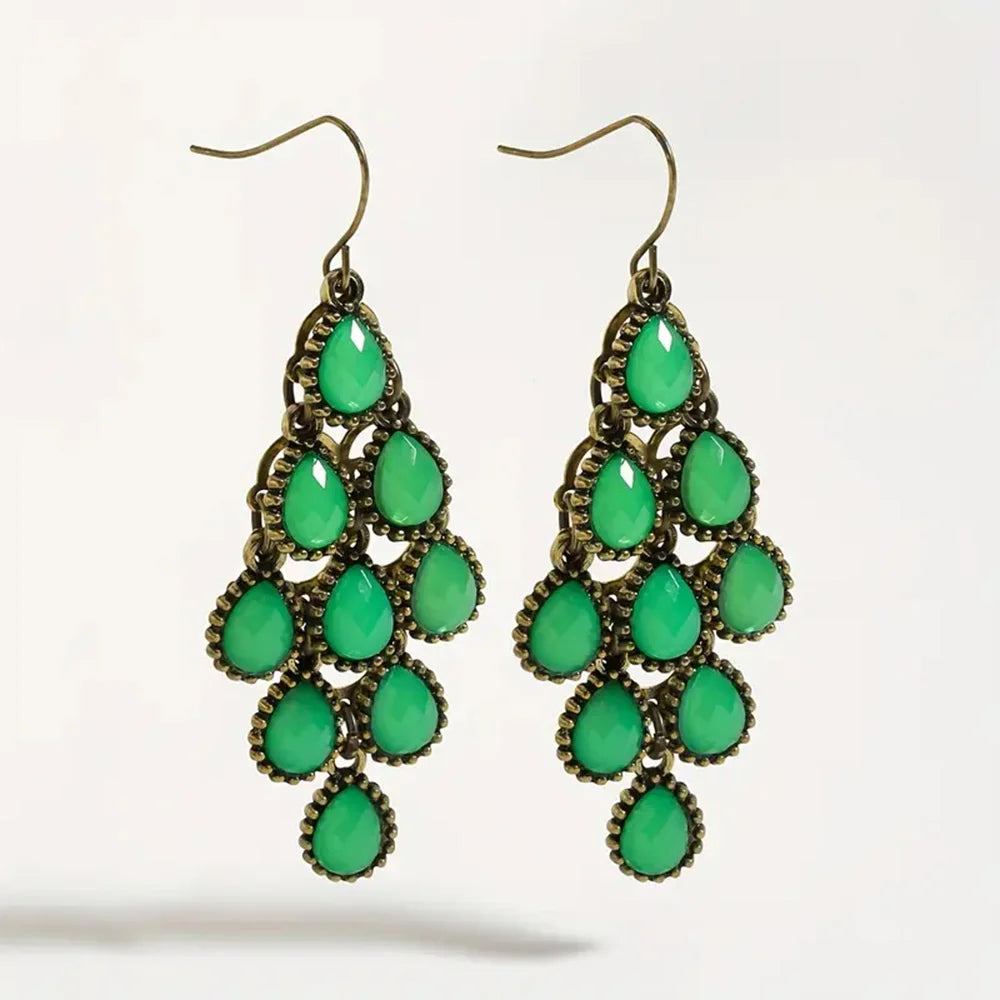 Elegant Rhinestone Chandelier Earrings