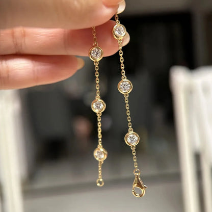 Classic Gold Rhinestone Chain Bracelet