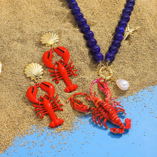 Red Lobster Charm Set
