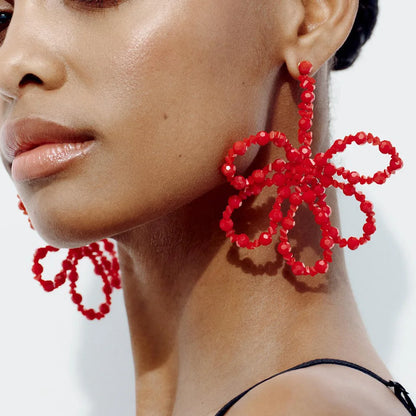 Boho Crystal Blossom Earrings