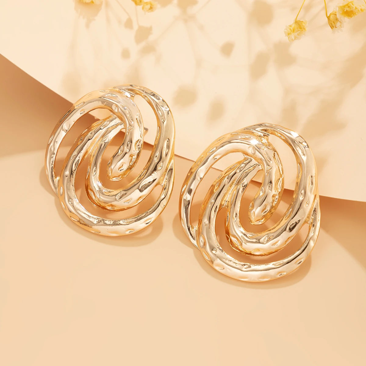 Snake Shaped Spiral Stud Earrings