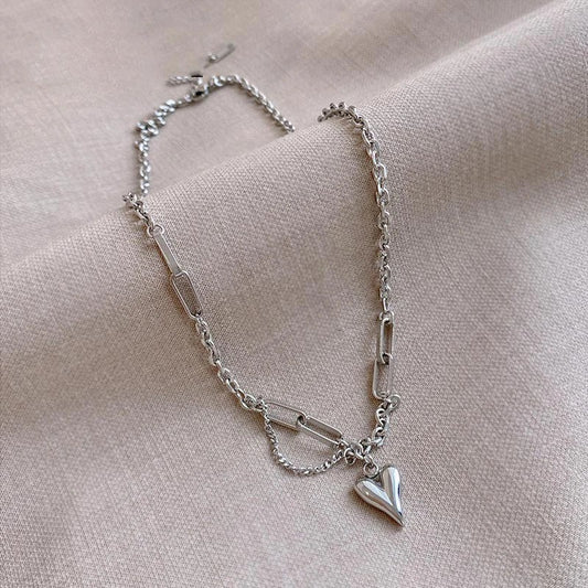 Sweet Heart Stainless Steel Choker